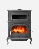 Reyo Stove Abant Üç Camlı Yan Kapak Fırınlı Döküm Şömine Soba thumbnail 4