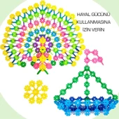 Think Master Masterflakes 300 Parça Yaratıcı Diskler Stem Eğitimi 5 Renk Eğitici Oyuncak Seti Eğitici Yaratıcı Diskler 300 thumbnail 3