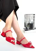 Lotta Kırmızı Cilt Topuklu Ayakkabı thumbnail 2