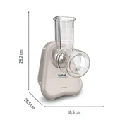 Tefal Fresh Express 150 Watt 3 Fonksiyonlu Doğrayıcı Rondo - Açık Gri thumbnail 3