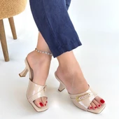 Sief Bej Rugan Topuklu Terlik thumbnail 6