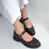 Yoko Kahverengi Cilt Oxford Ayakkabı thumbnail 7