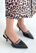 Darina Siyah Cilt Topuklu Ayakkabı thumbnail 2