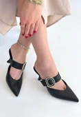 Yote Siyah Cilt Topuklu Terlik thumbnail 3
