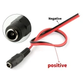 Nif Bilişim 12 Volt Dişi Power Jack DC 12V Dişi Kablolu Besleme Jakı 12 Volt CCTV Jack DC Dişi 5.5mm Dış Çap 2.1mm İç Çapı Vardır 100 Adet thumbnail 3