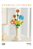 Eternal Flowers Seti – Ayçiçeği, Ortanca, Zambak ve Şakayık Çiçek Buketi Yapı Oyuncağı 633parça thumbnail 3