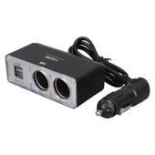 12-24v Çi̇ft Usb Gi̇ri̇şli̇ 100w 70cm Kablolu 3'lü Araç Çakmak Çoklayici thumbnail 1