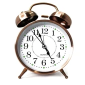 BlackCraft Büyük Boy Metal Bakır Çalar Saat thumbnail 3