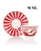 Porselen 2 Kişilik Kuş Desenli Fincan Takımı – 90 ml thumbnail 2