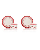 Porselen 2 Kişilik Türk Kahvesi Takımı – Kiraz Desenli | 100 ml thumbnail 2