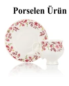 Porselen 2 Kişilik Çiçek Desenli Fincan Takımı – 100 ml thumbnail 5