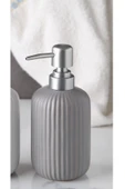 Pinkev Seramik Sıvı Sabunluk - Gri thumbnail 1