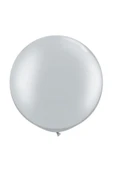 Kampus Kırtasiyem 1 Adet 45 inç 114 cm Gümüş-Gri Jumbo Büyük Balon İnik thumbnail 1