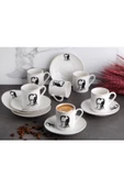 Pinkev 6 Kişilik Atatürk Temalı Porselen Kahve Fincan Takımı thumbnail 2