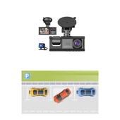 Daytona T717 Dash Cam Araç İçi Kamera 1080P+720P Full Hd Kamera Ön,Arka ve İç Kayıt 3 Kamera Gece Görüşlü G Sensör Geniş Açı thumbnail 5