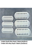 Pinkev 6lı Set 2 Boy Seramik Oval Kayık Tabak thumbnail 1