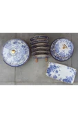 Pinkev 10 Parça Seramik Pasta Sunum Tabağı Seti thumbnail 3