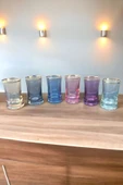 Pinkev 6 Kişilik 150ml Kahve Yanı Cam Su Bardağı Bardak Takımı Seti thumbnail 2