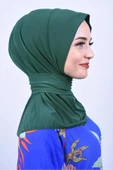 Çıt Çıtlı Bone Tesettür Mayo Üstü Uyumlu Deniz Ve Havuz Bonesi Hijab thumbnail 2