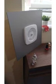 ÇELİK MENFEZ WC-BANYO MENFEZİ ALÜMİNYUM KOMPOZİT FANLI 35X35 GÜMÜŞ GRİ Q125 FAN thumbnail 2