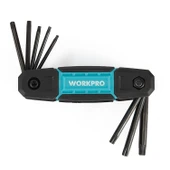 WORKPRO WP222030 8 Parça CR-V Çakı Tipi Torx Profesyonel Allen Anahtar Takımı thumbnail 2