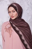 Gül Kurusu Labirent Desen Royal Şal thumbnail 2