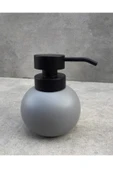 Pinkev Seramik Tombul Sıvı Sabunluk - Gri thumbnail 2