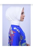 Tesettür Mayo Üstü Uyumlu Çıt Çıtlı Bone Hijab thumbnail 1