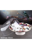 Pinkev Flora 20 Parça Seramik Pasta Sunum Tabağı Takımı Seti - Kup118f thumbnail 4