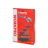 WORKPRO WP200542 8 Parça CR-V Top Başlı T Tipi Uzun Profesyonel Allen Anahtar Takımı thumbnail 9