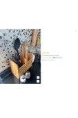Pinkev Tezgah Üstü Iki Bölmeli Bambu Kaşıklık thumbnail 3