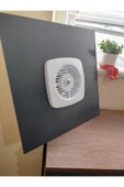 ÇELİK MENFEZ Wc-banyo Menfezi̇ Alümi̇nyum Kompozi̇t Fanli 35x35 Antrasi̇t Gri̇ Q125 Fan thumbnail 6