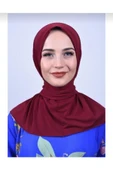 Üstü Uyumlu Çıt Çıtlı Bone Hijab thumbnail 2