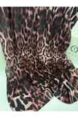 Leopar Desen Pamuk İpek Şal thumbnail 2