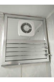 Home PARLAK KROM BANYO MENFEZİ FANLI ALUMINYUM 40X40 CM  Q125 FAN 145 M3 thumbnail 3