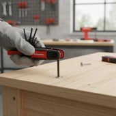 WORKPRO WP222029 9 Parça CR-V İnç Çakı Tipi Profesyonel Allen Anahtar Takımı thumbnail 6