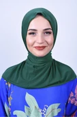 Çıt Çıtlı Bone Tesettür Mayo Üstü Uyumlu Deniz Ve Havuz Bonesi Hijab thumbnail 1