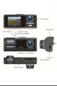Daytona T717 Dash Cam Araç İçi Kamera 1080P+720P Full Hd Kamera Ön,Arka ve İç Kayıt 3 Kamera Gece Görüşlü G Sensör Geniş Açı thumbnail 7