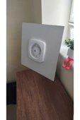 ÇELİK MENFEZ WC-BANYO MENFEZİ ALÜMİNYUM KOMPOZİT FANLI 35X35 BEYAZ Q125 FAN thumbnail 1