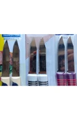 Pinkev Tramontina 6 Adet 3 Renk Paslanmaz Çelik Tırtıklı Kısa Soyma Bıçağı thumbnail 4