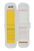 Kampüs Kırtasiyem Fatih Beyaz Ve Sarı Tekstil Işaretleme Kalemi 12 Li Karma Paket Kutulu Ve Kalemtraşlı thumbnail 1