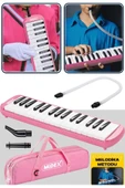 Ticon Temat Melodika 32 Tuşlu Çantalı Pembe Renk Bez Çantalı Taşıma Kulplu thumbnail 3