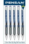 Pensan My-sing Gel 1.0 Mm Mavi Roller Imza Kalemi 5 Adet thumbnail 1