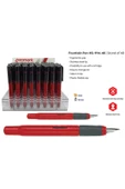 Penmark Turkey Dolmakalem Hs-1114 kırmızı renk Kartuşlu sistem M uç kalınlığı thumbnail 2