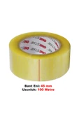 Kampüs Kırtasiyem 2 ADETKoli Bandı 45 Mm X 100 Mt Şeffaf Güçlü Yapışkanlı Kopmayan Bant Bandı thumbnail 2