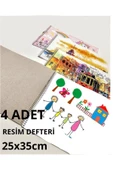 Schmülzer 4 Adet Resim Defteri Büyük Boy 23x33 Cm - Toplam 120 Beyaz Sayfa thumbnail 1