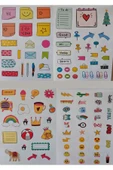 Kampüs Kırtasiyem Duygulu Sticker Kitapçığı 16 Sayfa - 24 * 17 cm / Defter Ajanda Çıkartma  Eğlenceli Sticker thumbnail 4