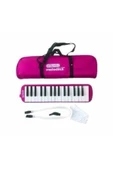 Helvacıoğlu Melodika 32k 32 Tuşlu Melodika, Bez Çantalı Melodika Pembe thumbnail 1