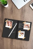 Four Kids Siyah Kalın Yapraklı Defter 10 Yaprak 20 Sayfa, A5 Fotoğraf Albümü - Siyah Yapraklı Anı Defteri thumbnail 1