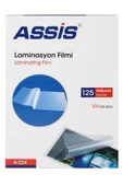 Kampüs Kırtasiyem Assis Laminasyon Filmi A4 125 Mic 100 Lü Şeffaf A-224 thumbnail 1